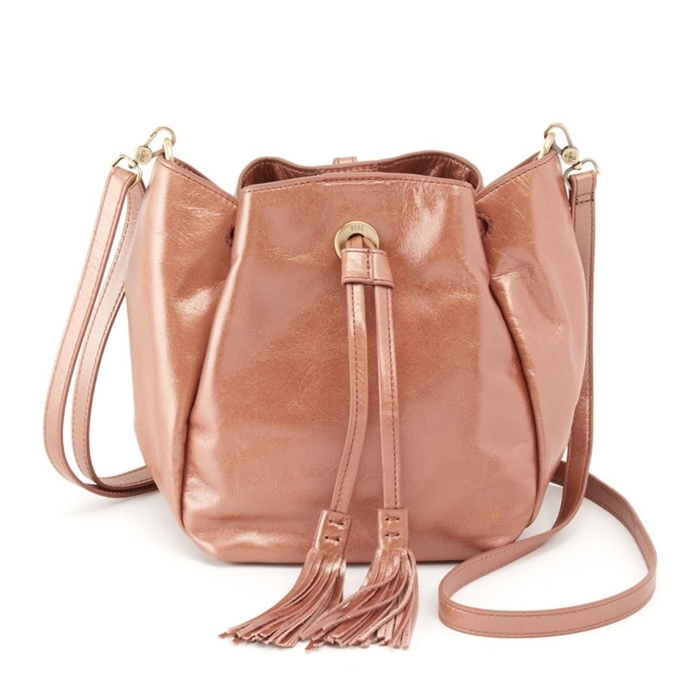 NEW Hobo Puck Convertible  Bucket Bag rose gold